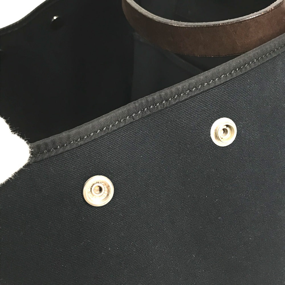 HERMES Kabak Elan PM Kabak Elan PM Shoulder Bag Shoulder Tote Bag Leather/Canvas Women's Dark Navy