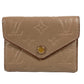 LOUIS VUITTON M63529 모노그램 엠프렌 포르테퓨유 빅토린 컴팩트 지갑 삼단 지갑 모노그램 엠프렌 가죽 유니섹스 Vison Beige