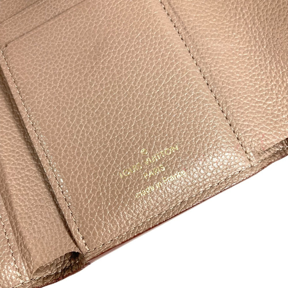 LOUIS VUITTON M63529 모노그램 엠프렌 포르테퓨유 빅토린 컴팩트 지갑 삼단 지갑 모노그램 엠프렌 가죽 유니섹스 Vison Beige