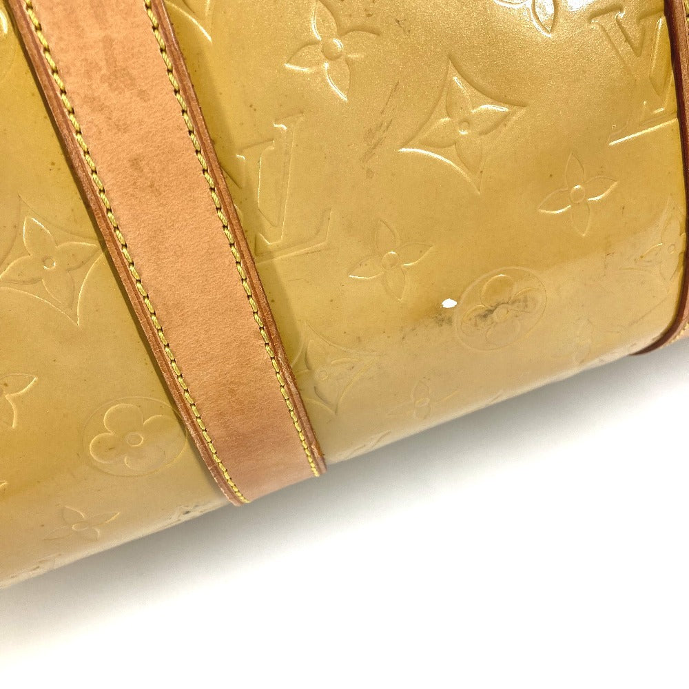 Louis Vuitton M91000 Monogram Vernis Mercer Bag Perjalanan Beg Perjalanan Bag Boston Bag Monogram Vernis Canvas Unisex Beige