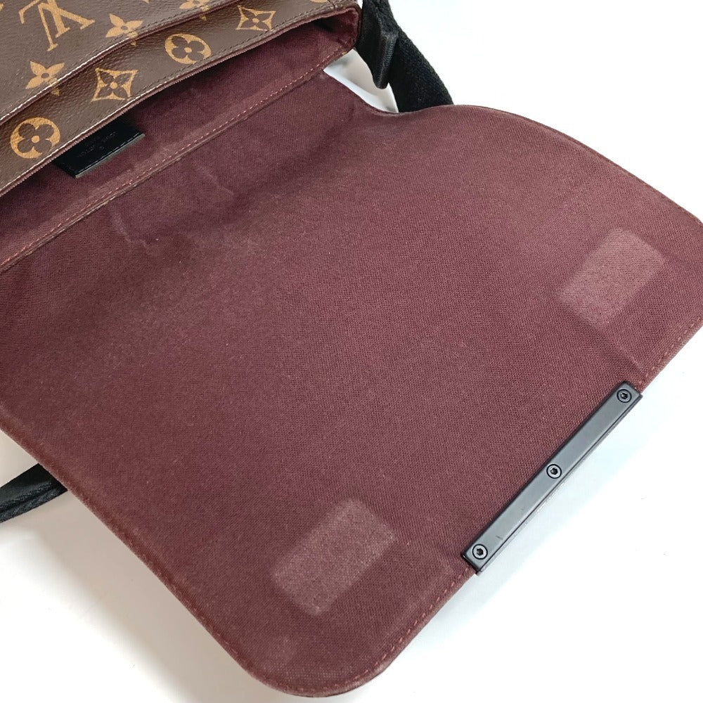 Louis Vuitton M40935 Monogram Macassar District PM PM PM PM Bag Flap Crossbody Messenger Beg Beg Beg Monogram Macassar Canvas Unisex Brown