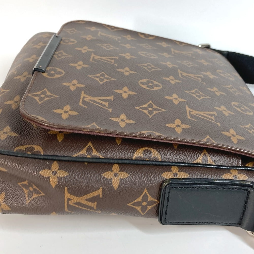 Louis Vuitton M40935 Monogram Macassar District PM PM PM PM Bag Flap Crossbody Messenger Beg Beg Beg Monogram Macassar Canvas Unisex Brown
