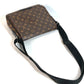Louis Vuitton M40935 Monogram Macassar District PM PM PM PM Bag Flap Crossbody Messenger Beg Beg Beg Monogram Macassar Canvas Unisex Brown