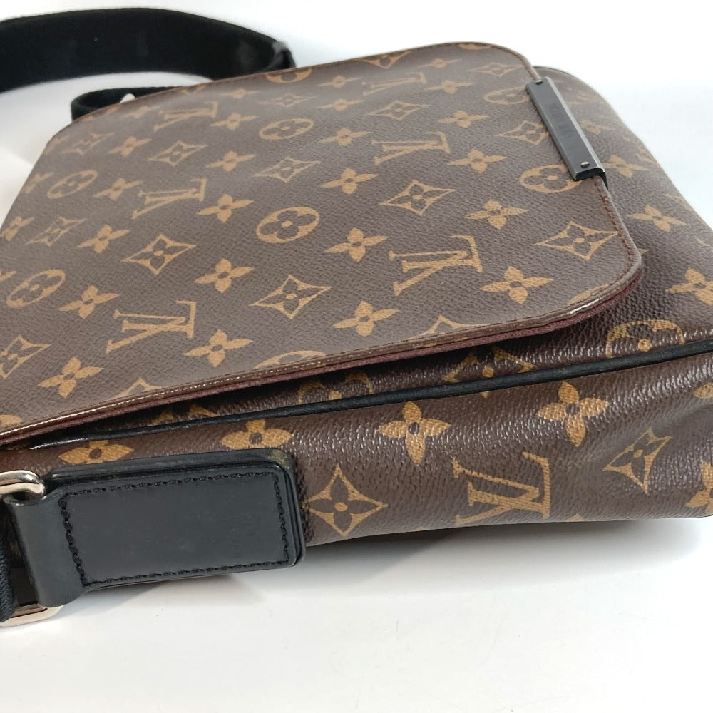 Louis Vuitton M40935 Monogram Macassar District PM PM PM PM Bag Flap Crossbody Messenger Beg Beg Beg Monogram Macassar Canvas Unisex Brown