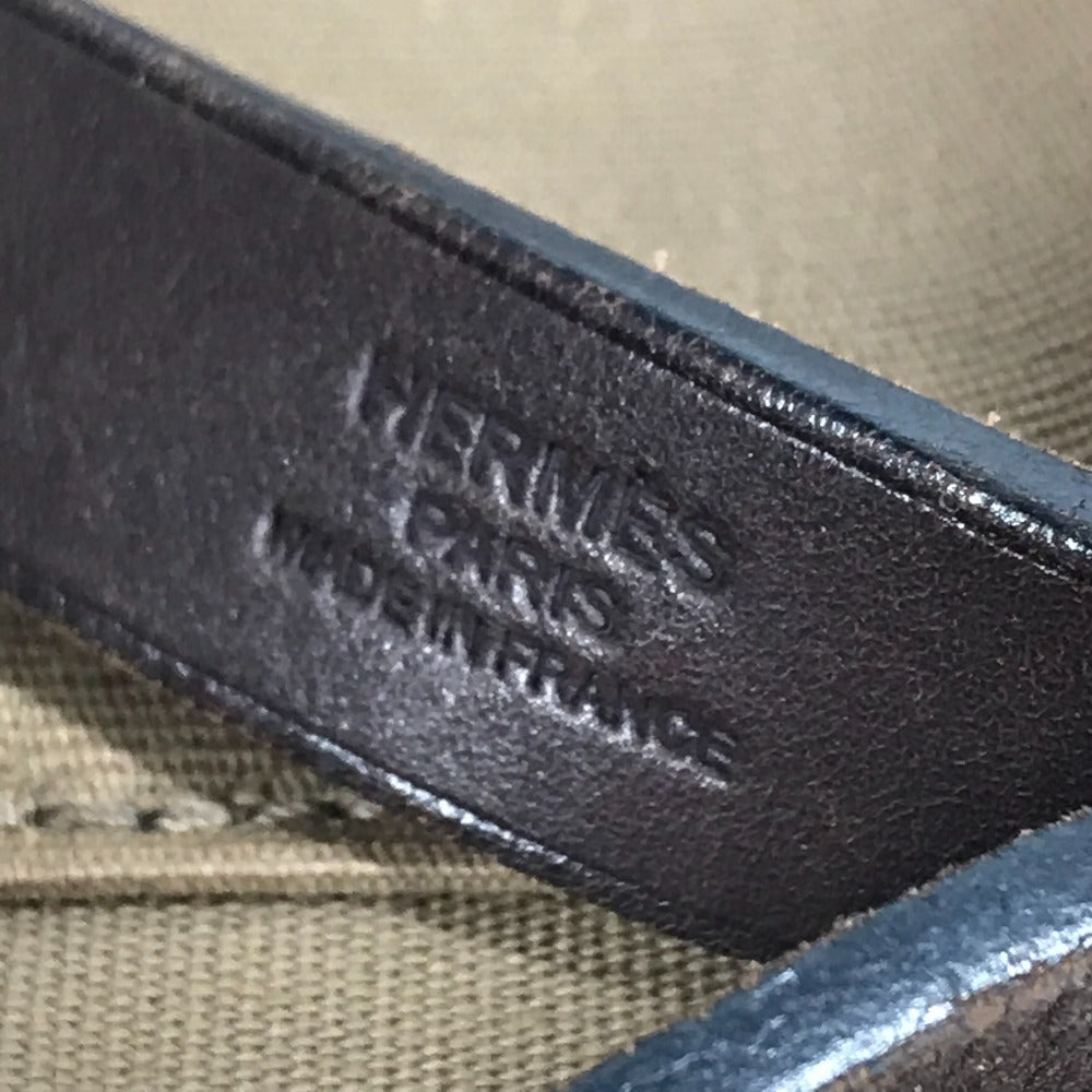 Hermes Kabak PM Kabak PM beg beg tangan belakang 2way beg bahu kulit/kanvas wanita etoupe coklat