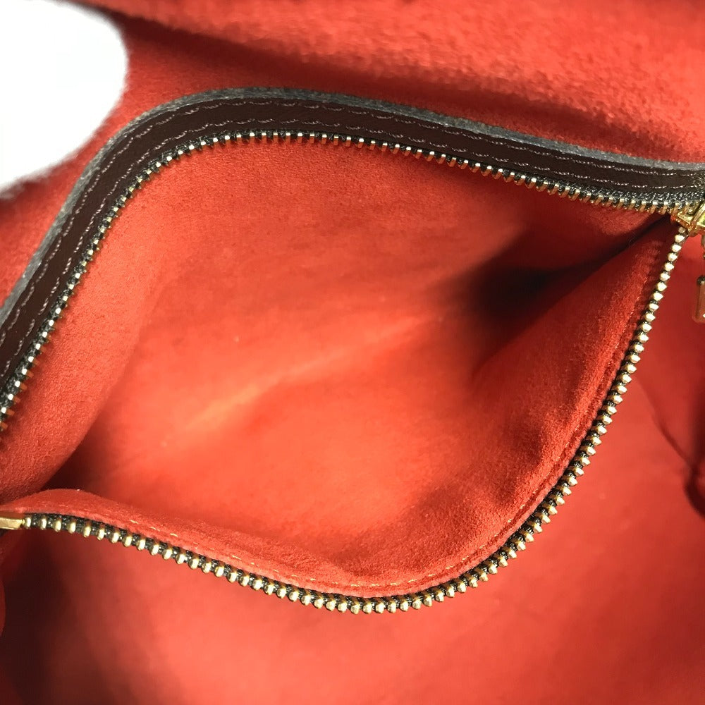 Louis Vuitton N51150 Damier Brera Bag Handbag Back Handbag Damier Canvas Wanita Ebene Brown