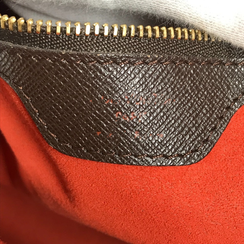Louis Vuitton N51150 Damier Brera Bag Handbag Back Handbag Damier Canvas Wanita Ebene Brown