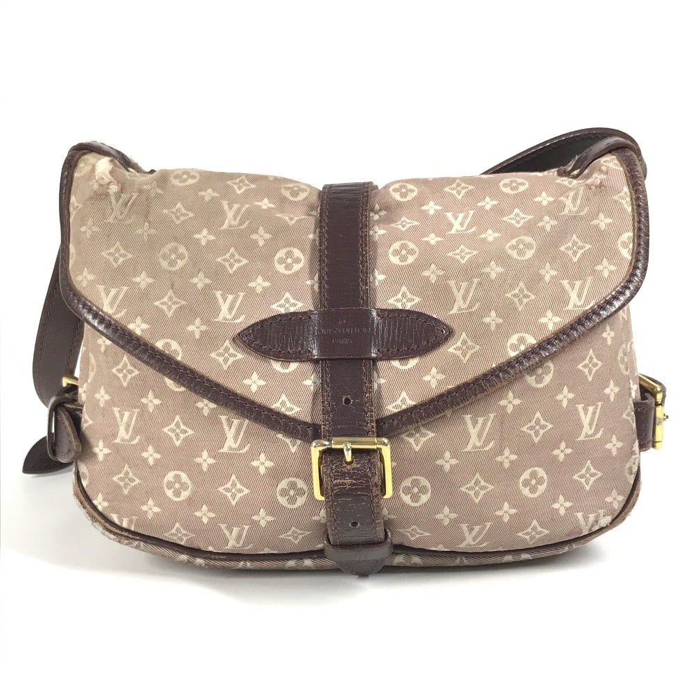 Louis Vuitton M40669 Monogram Ideal Saumur PM Saumur PM Flap Bag Crossbody Beg Monogram Monogram Ideal Wain Wain Merah