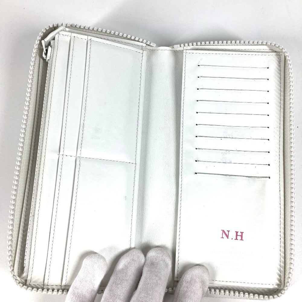 LOUIS VUITTON M80337 LV Friend Zippy Wallet Vertical Long Wallet Round Zipper Long Wallet Taurillon Maurice Unisex White