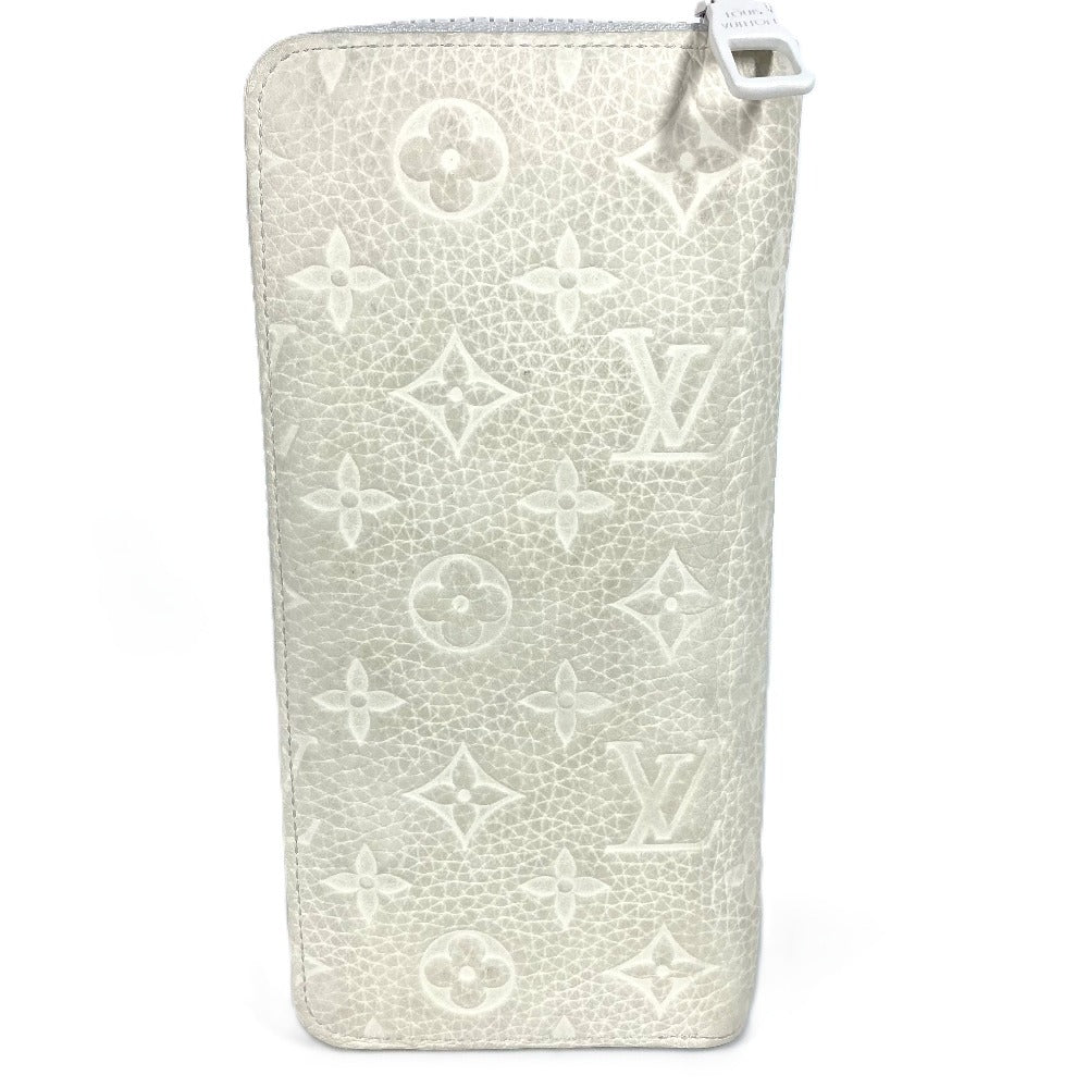 LOUIS VUITTON M80337 LV Friend Zippy Wallet Vertical Long Wallet Round Zipper Long Wallet Taurillon Maurice Unisex White