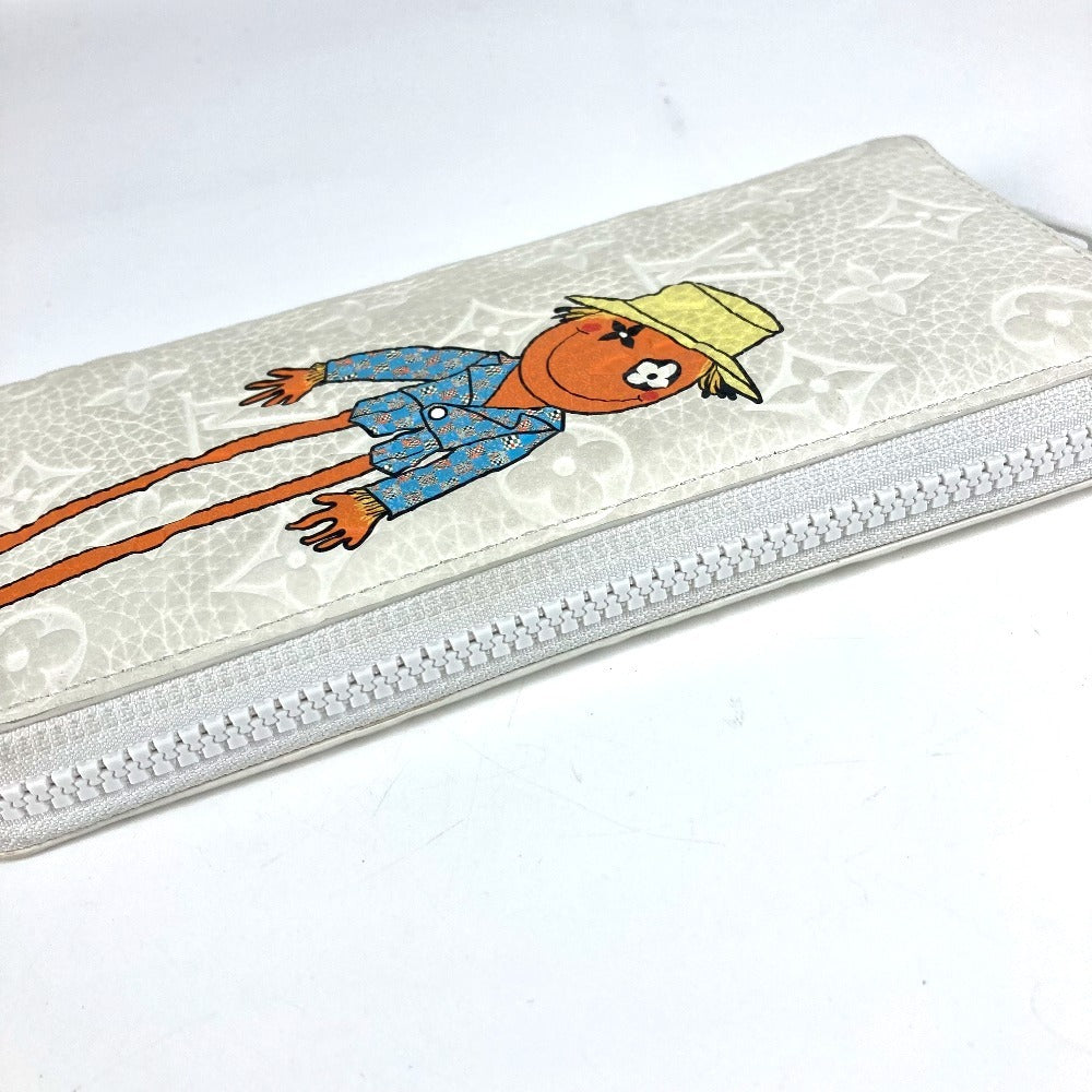 LOUIS VUITTON M80337 LV Friend Zippy Wallet Vertical Long Wallet Round Zipper Long Wallet Taurillon Maurice Unisex White