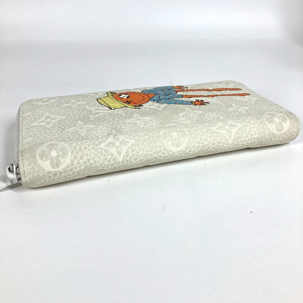 LOUIS VUITTON M80337 LV Friend Zippy Wallet Vertical Long Wallet Round Zipper Long Wallet Taurillon Maurice Unisex White