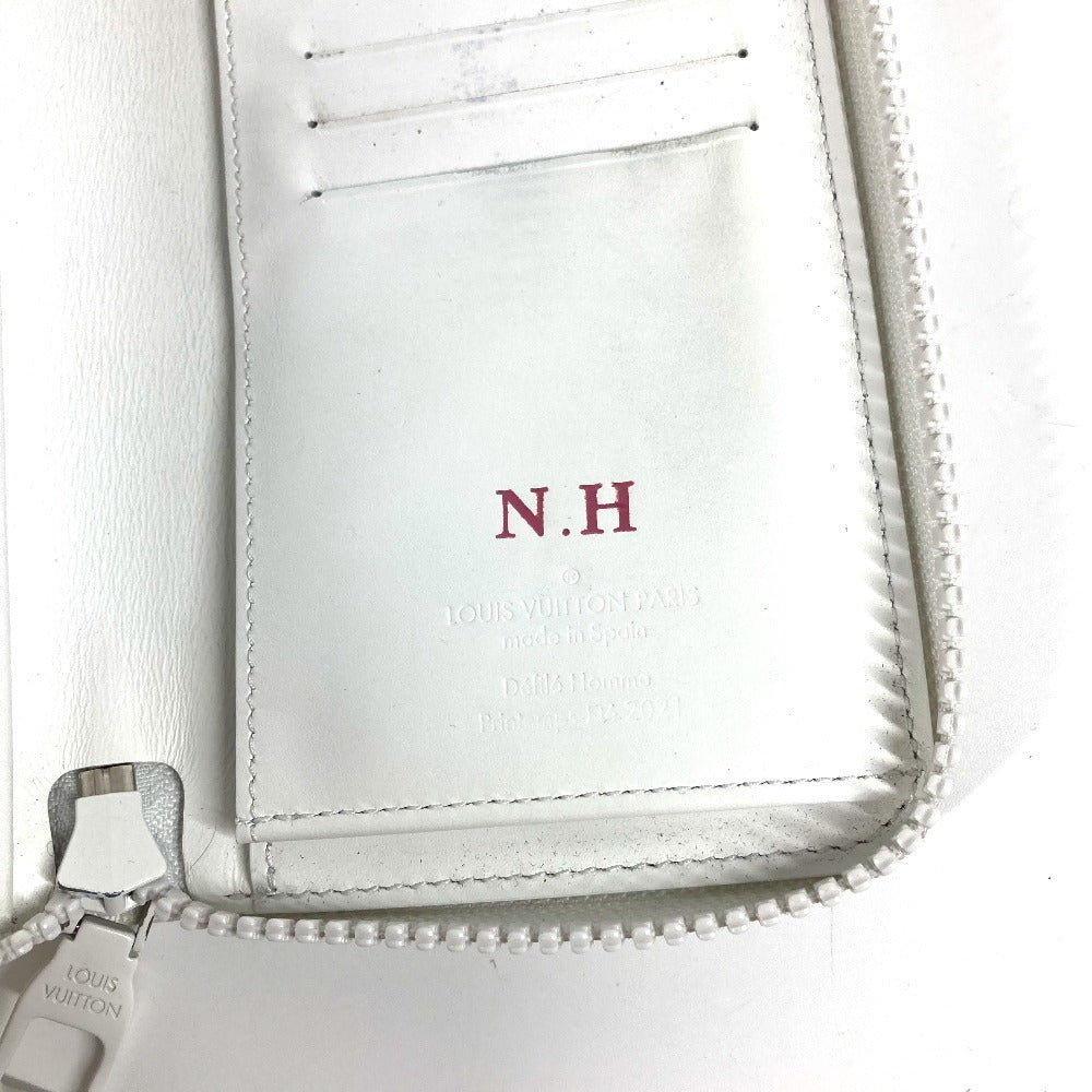 LOUIS VUITTON M80337 LV Friend Zippy Wallet Vertical Long Wallet Round Zipper Long Wallet Taurillon Maurice Unisex White