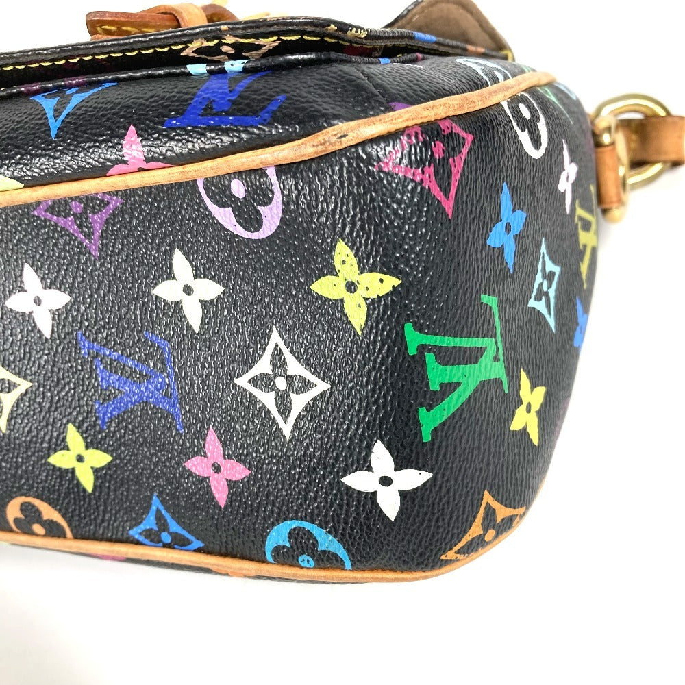 Louis Vuitton M40052 Monogram Multicolor Lodge GM Lodge GM Bag Crossbody Beg Monogram Multicolor Canvas Ladies Noir Black