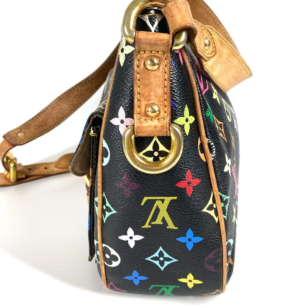 Louis Vuitton M40052 Monogram Multicolor Lodge GM Lodge GM Bag Crossbody Beg Monogram Multicolor Canvas Ladies Noir Black