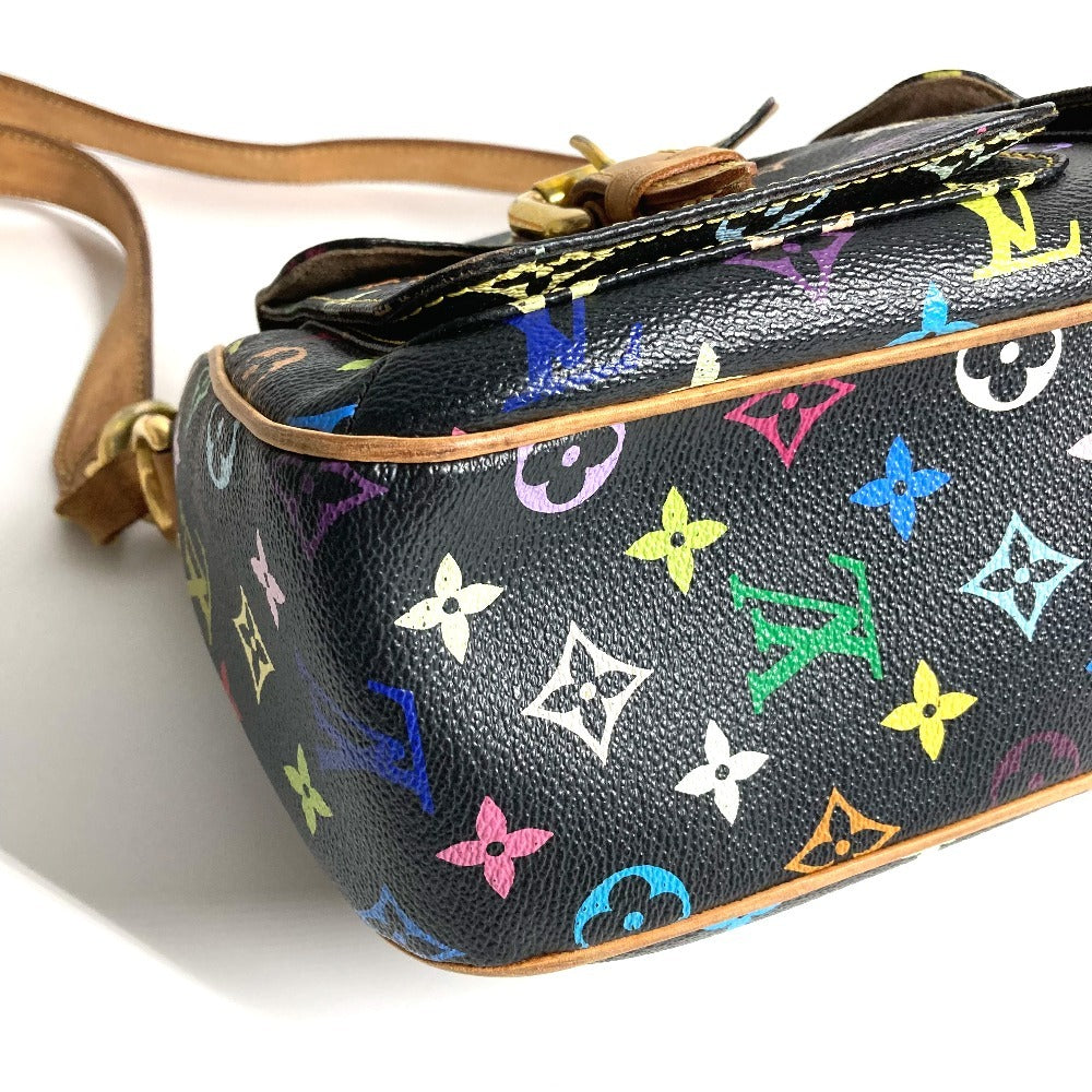 Louis Vuitton M40052 Monogram Multicolor Lodge GM Lodge GM Bag Crossbody Beg Monogram Multicolor Canvas Ladies Noir Black