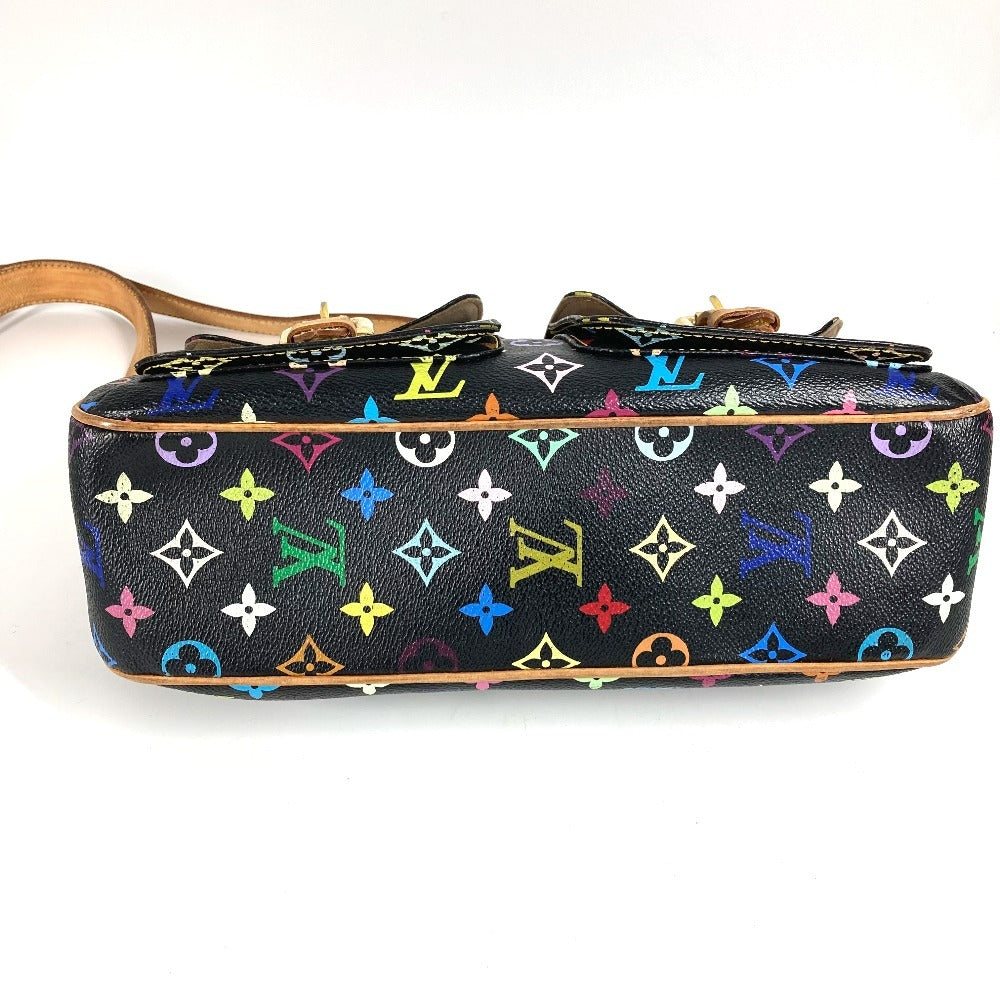 Louis Vuitton M40052 Monogram Multicolor Lodge GM Lodge GM Bag Crossbody Beg Monogram Multicolor Canvas Ladies Noir Black