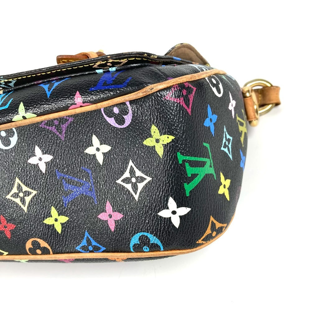 Louis Vuitton M40052 Monogram Multicolor Lodge GM Lodge GM Bag Crossbody Beg Monogram Multicolor Canvas Ladies Noir Black