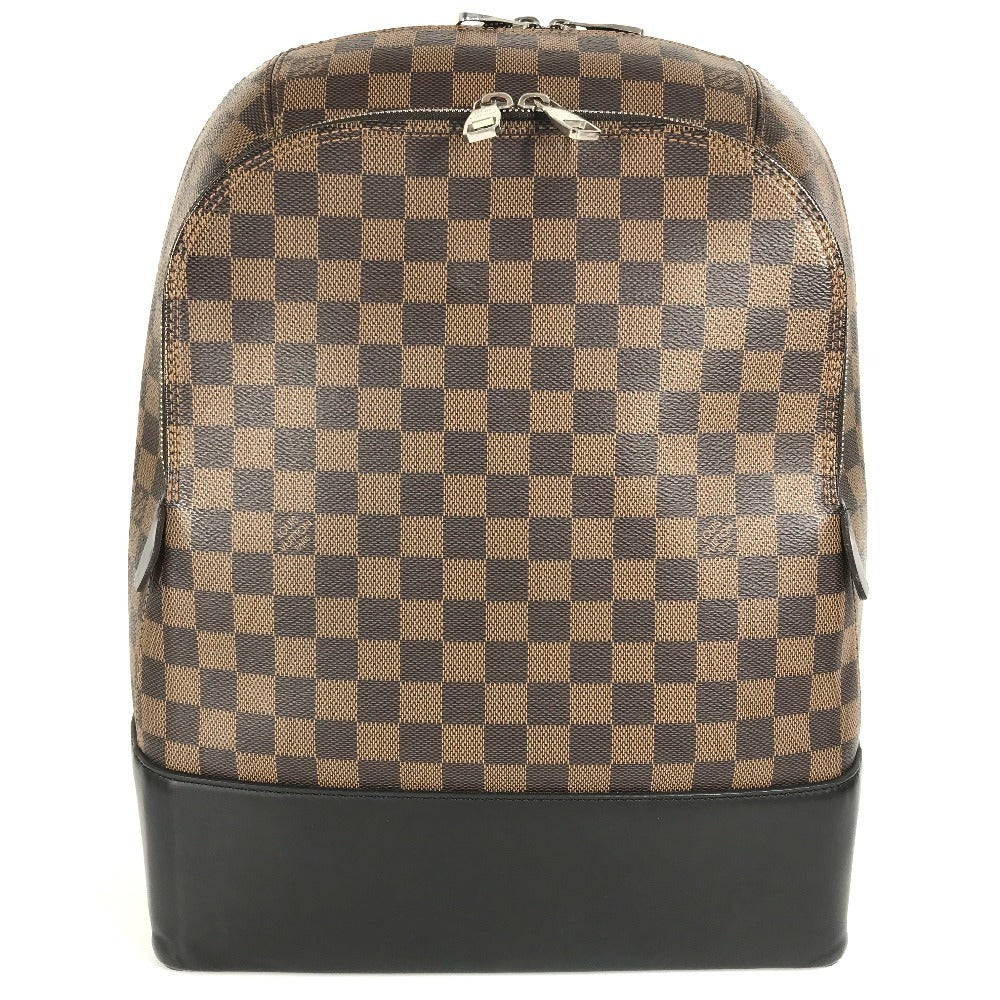 LOUIS VUITTON N41558 Damier Jake Bag Backpack Rucksack Damier Canvas Unisex Black Brown
