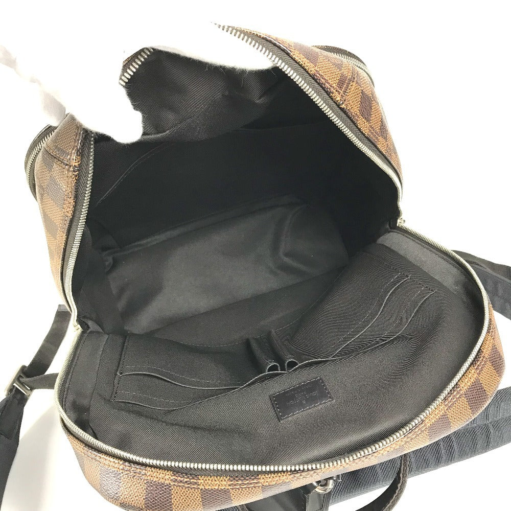 LOUIS VUITTON N41558 Damier Jake Bag Backpack Rucksack Damier Canvas Unisex Black Brown