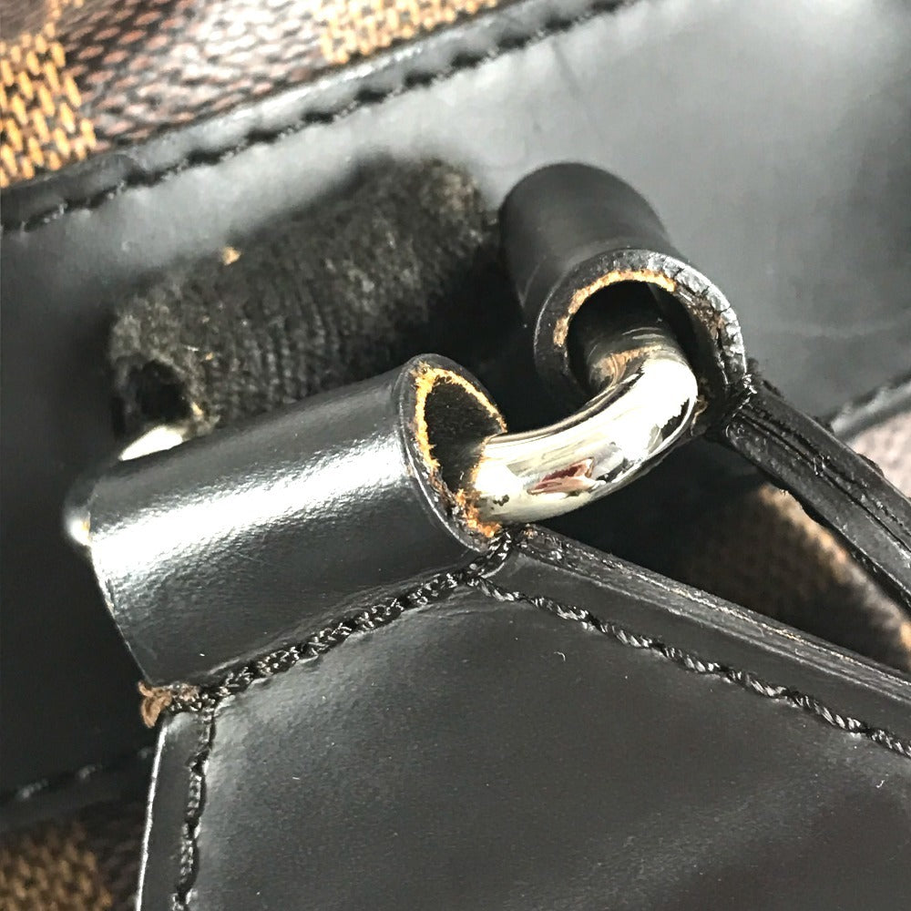 LOUIS VUITTON N41558 Damier Jake Bag Backpack Rucksack Damier Canvas Unisex Black Brown