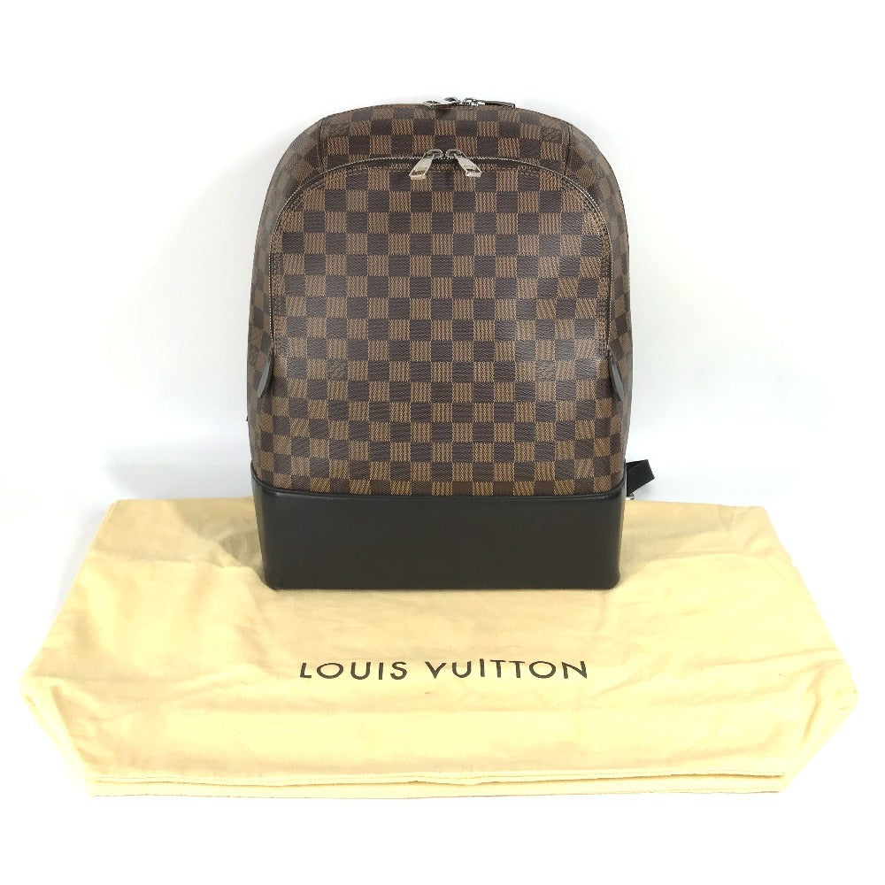 LOUIS VUITTON N41558 Damier Jake Bag Backpack Rucksack Damier Canvas Unisex Black Brown