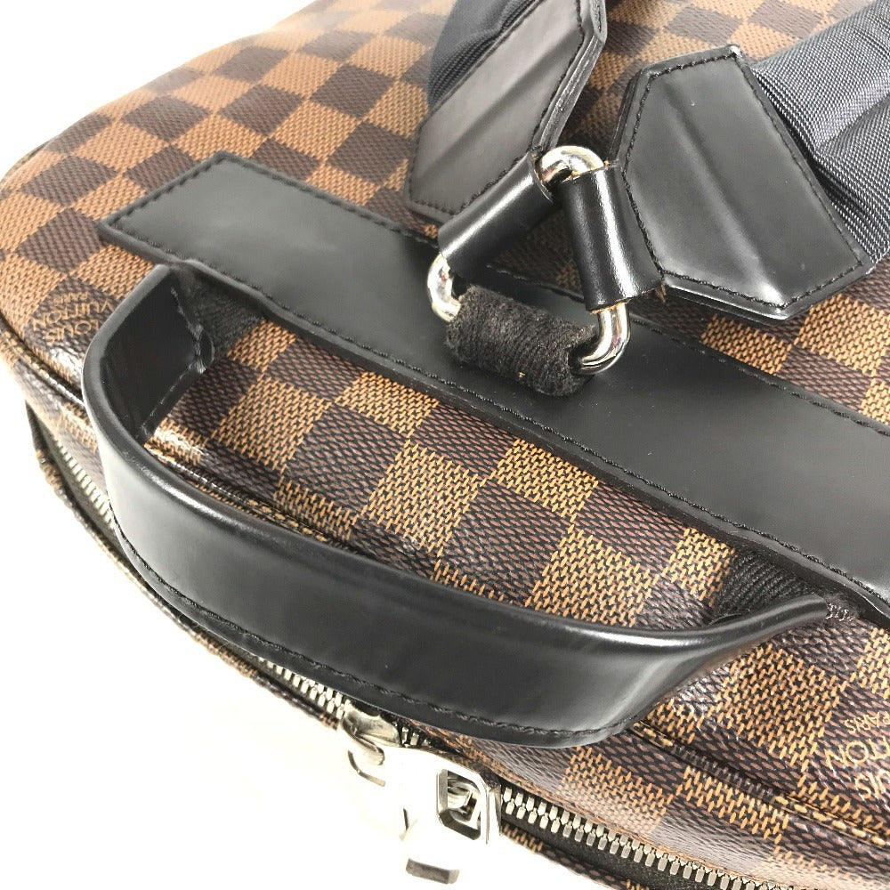 LOUIS VUITTON N41558 Damier Jake Bag Backpack Rucksack Damier Canvas Unisex Black Brown