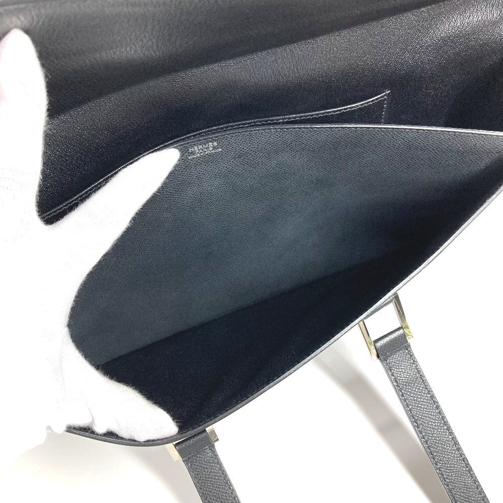 HERMES Maletín 365PM 365 PM Bolso Bolso Bolso Tote Bolso para Documentos Bolso de Negocios Epson Hombre Negro