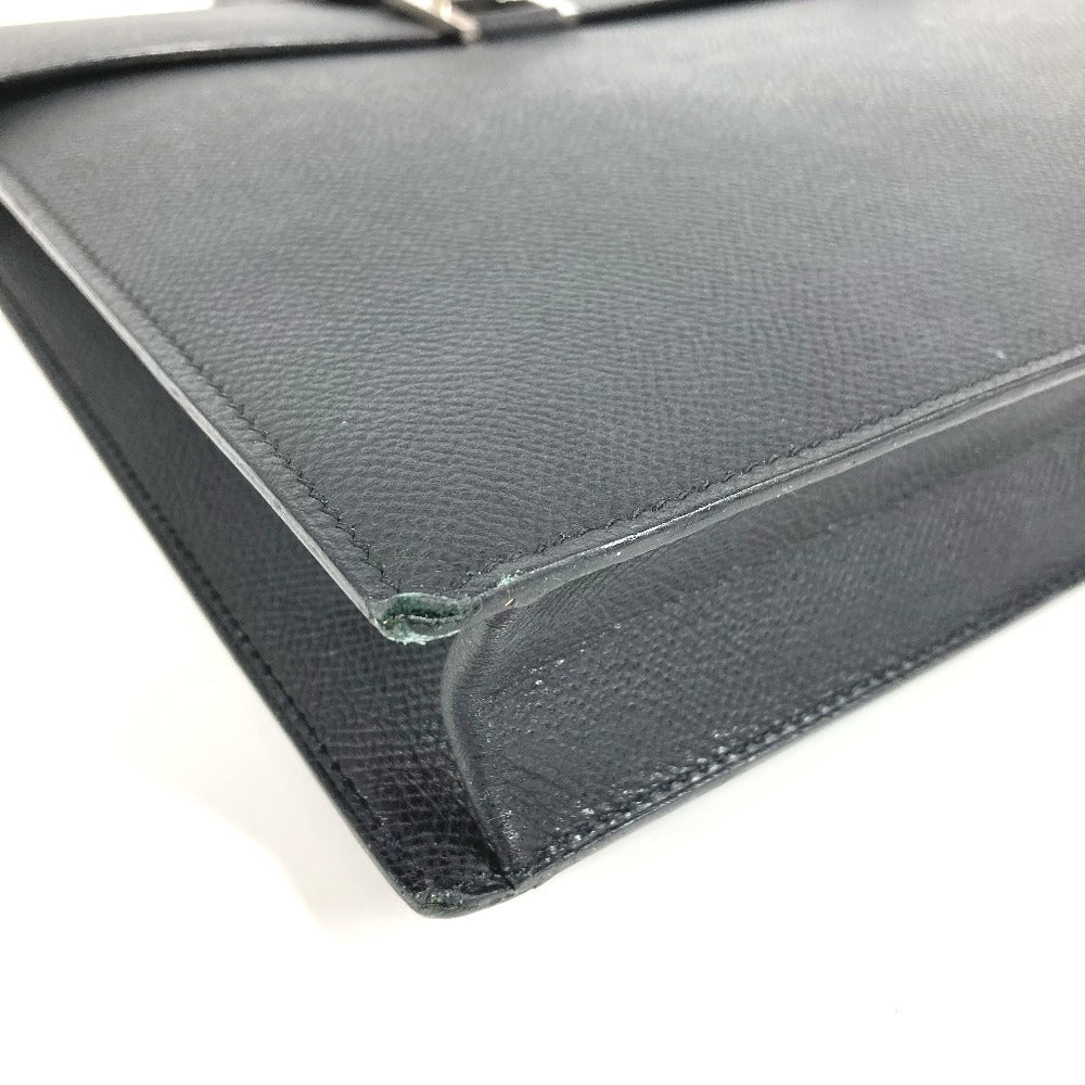 HERMES Maletín 365PM 365 PM Bolso Bolso Bolso Tote Bolso para Documentos Bolso de Negocios Epson Hombre Negro