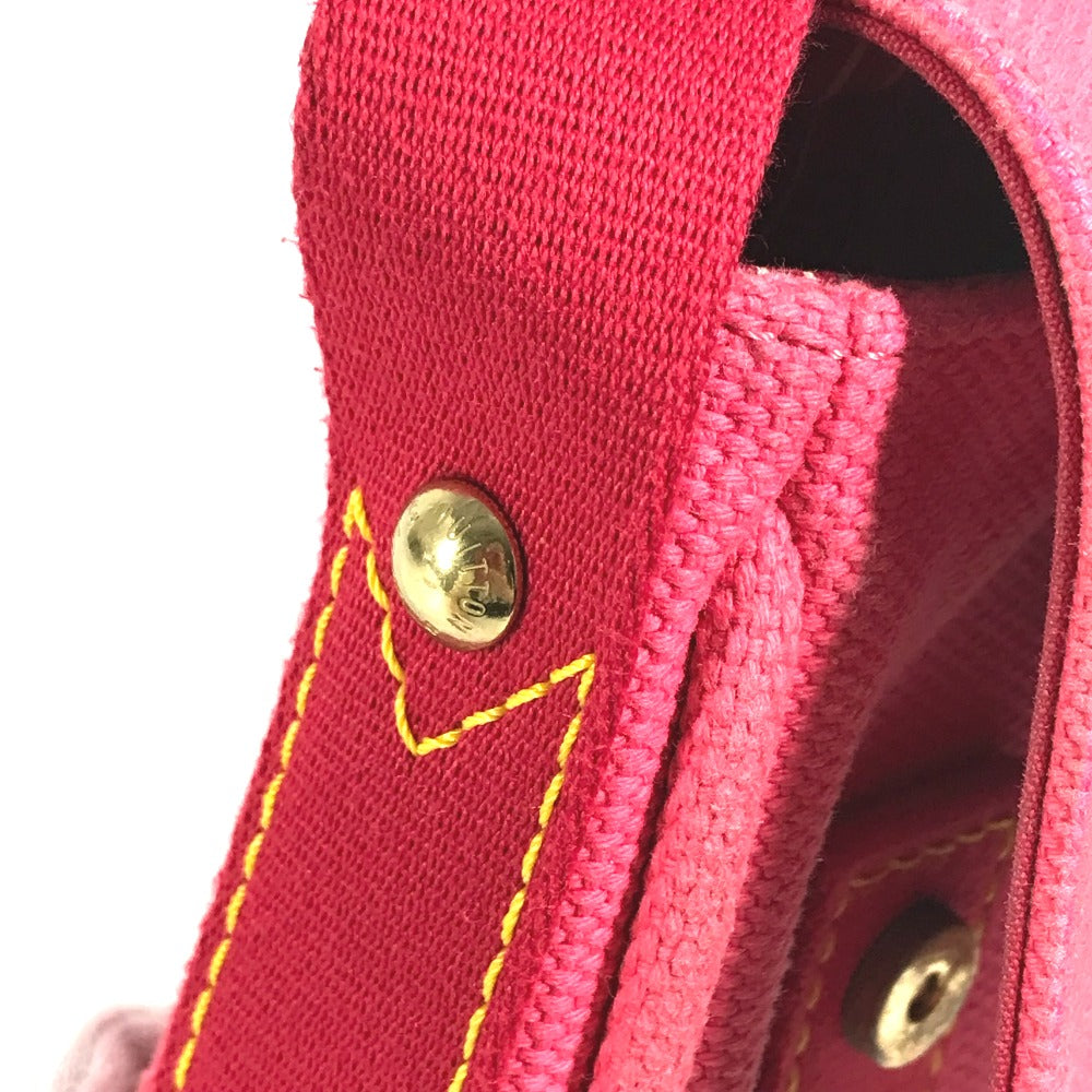 LOUIS VUITTON M40071 アンティグア サック ラバ カバン 肩掛け フラップ ハンドバッグ ショルダーバッグ キャンバス レディース ピンク