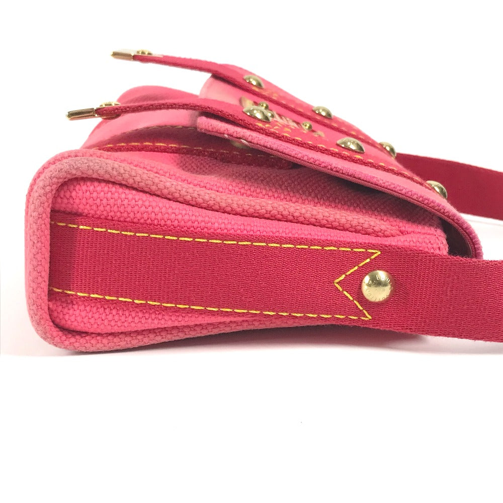 LOUIS VUITTON M40071 Antigua Saco Mule Bolso Hombro Solapa Bolso Bandolera Lona Mujer Rosa
