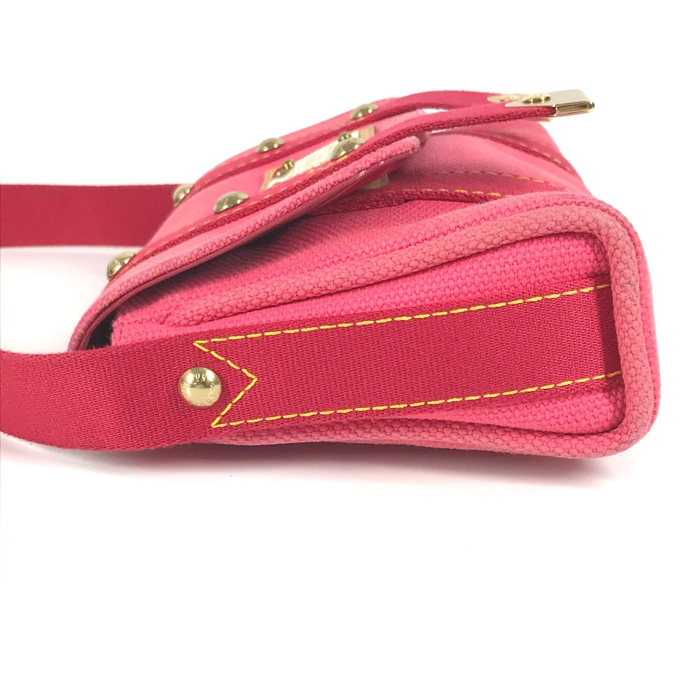 LOUIS VUITTON M40071 Antigua Saco Mule Bolso Hombro Solapa Bolso Bandolera Lona Mujer Rosa