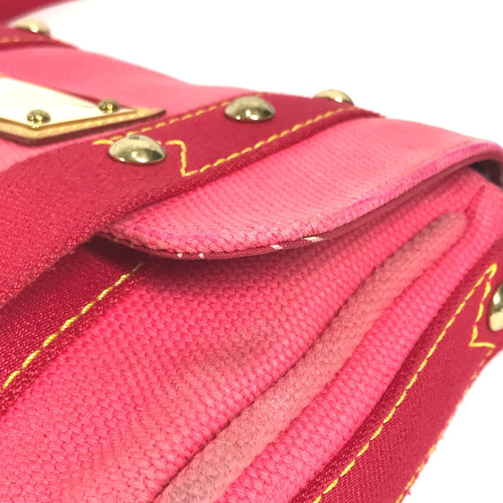 LOUIS VUITTON M40071 Antigua Saco Mule Bolso Hombro Solapa Bolso Bandolera Lona Mujer Rosa