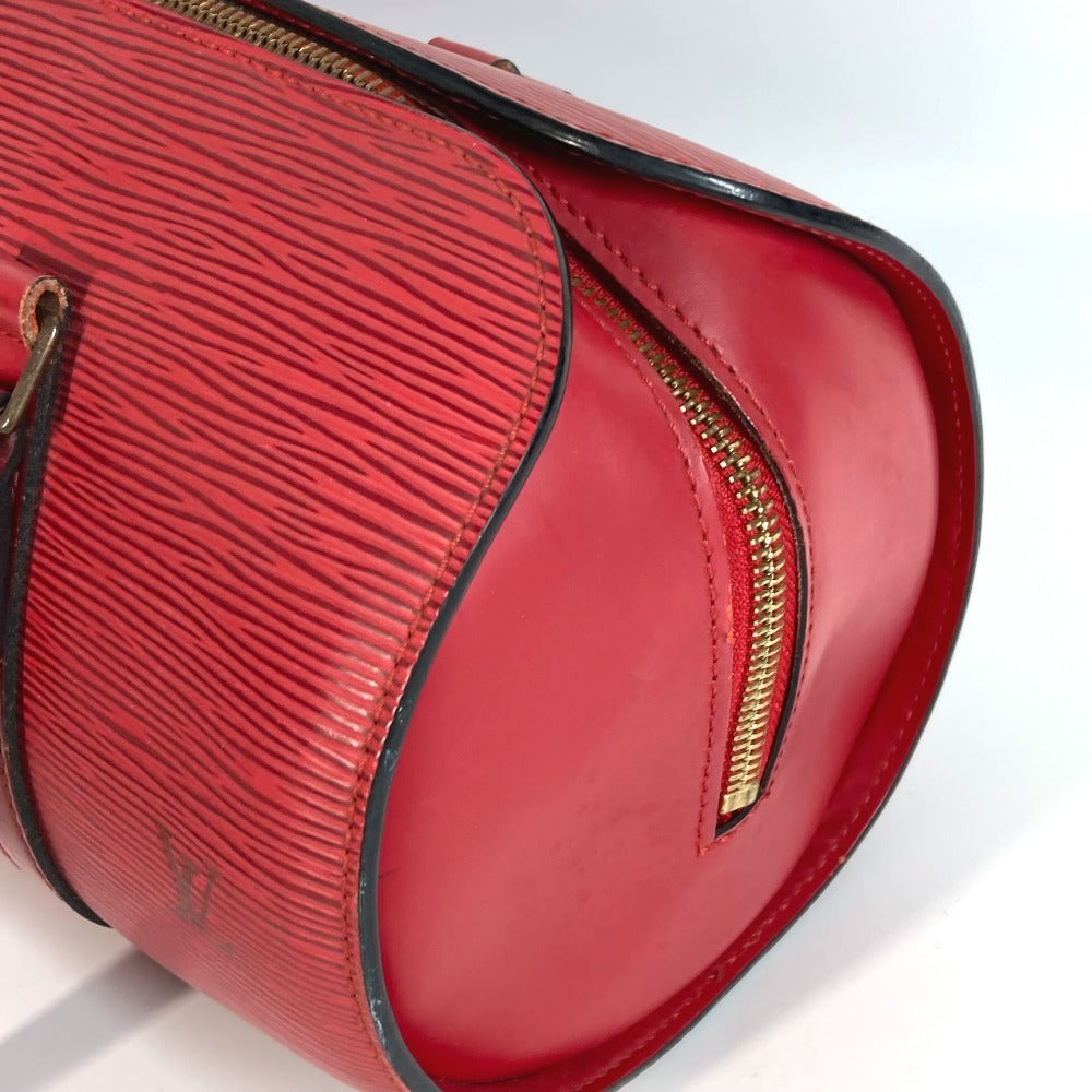 Louis Vuitton M522227 Epi Souflo Bag Bahu Beg Tangan Tangan Epi Kulit Wanita Castilian Merah Merah