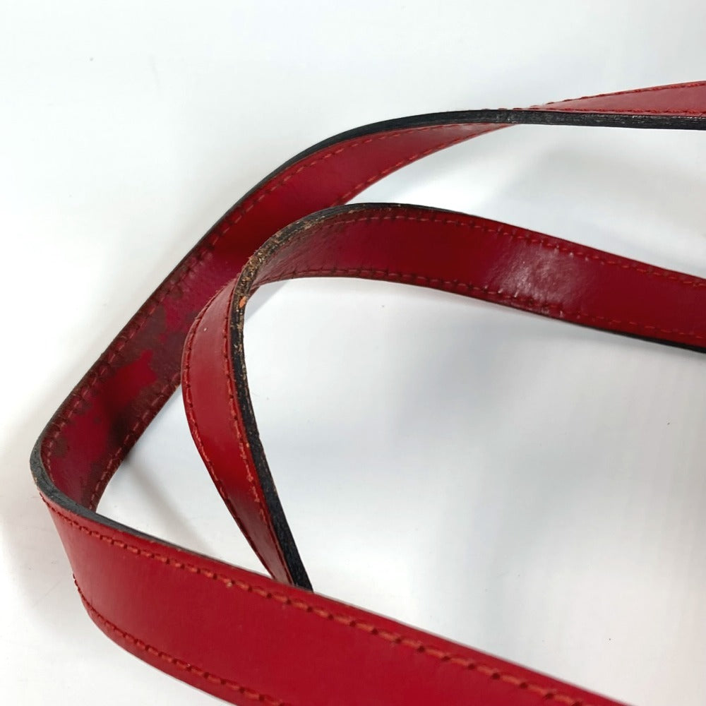 Louis Vuitton M522227 Epi Souflo Bag Bahu Beg Tangan Tangan Epi Kulit Wanita Castilian Merah Merah