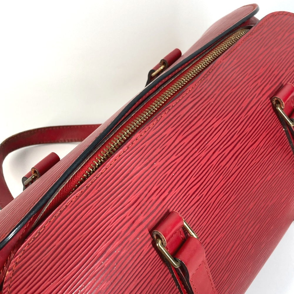 Louis Vuitton M522227 Epi Souflo Bag Bahu Beg Tangan Tangan Epi Kulit Wanita Castilian Merah Merah