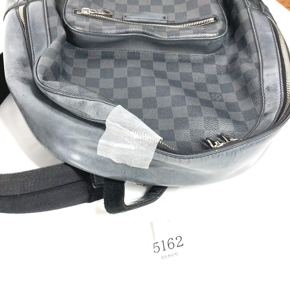 LOUIS VUITTON N41473 Damier Graphite Josh Backpack Bag Bag Rucksack Damier Graphite Canvas Unisex Black