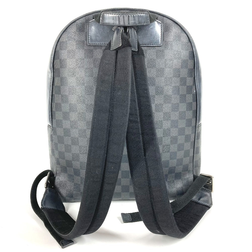 LOUIS VUITTON N41473 Damier Graphite Josh Backpack Bag Bag Rucksack Damier Graphite Canvas Unisex Black