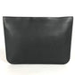 Christian Louboutin Bicolor Sole Logo Bag Pouch Clutch Bag Rubber Unisex Black