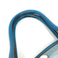HERMES Garden Party TPM Toile Officier Leather Handbag/Tote Bag, Blue, Women's
