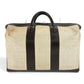 Hermes Vintage Bag Travel Bag Travel Bag Boston Bag Kulit/Canvas Unisex Beige