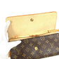 Louis Vuitton M51852 Monogram Pochette Twin GM Pochette Twin GM Bag Flap Beg Beg 2way Beg Beg Beg Monogram Kanvas Wanita Coklat