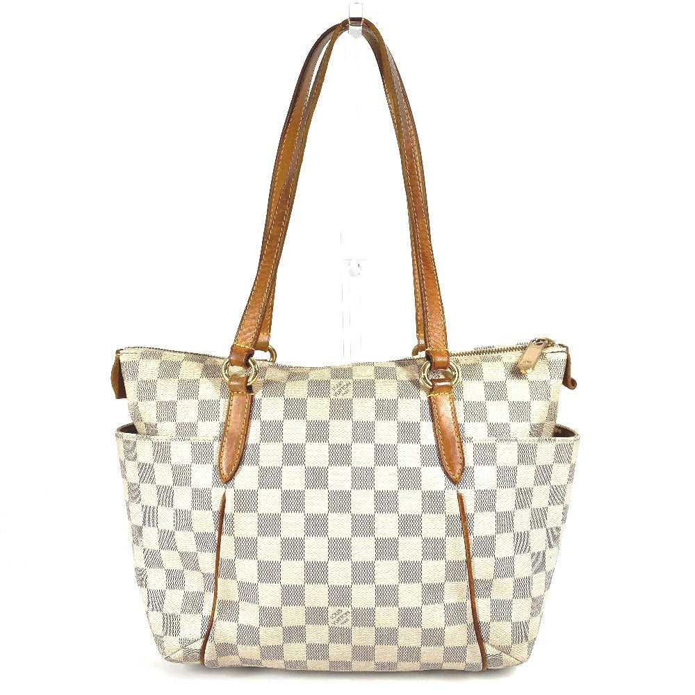 LOUIS VUITTON N51261 Damier Azur Totally PM Tote Bag, Shoulder Bag, Damier Azur Canvas, Women's, White
