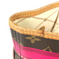 Louis Vuitton M41390 Monogram Summer Trunk Neverfull MM Neverfull MM 2018 Koleksi Bahu Bego Beg Tote Bag Monogram Kanvas Wanita Pink