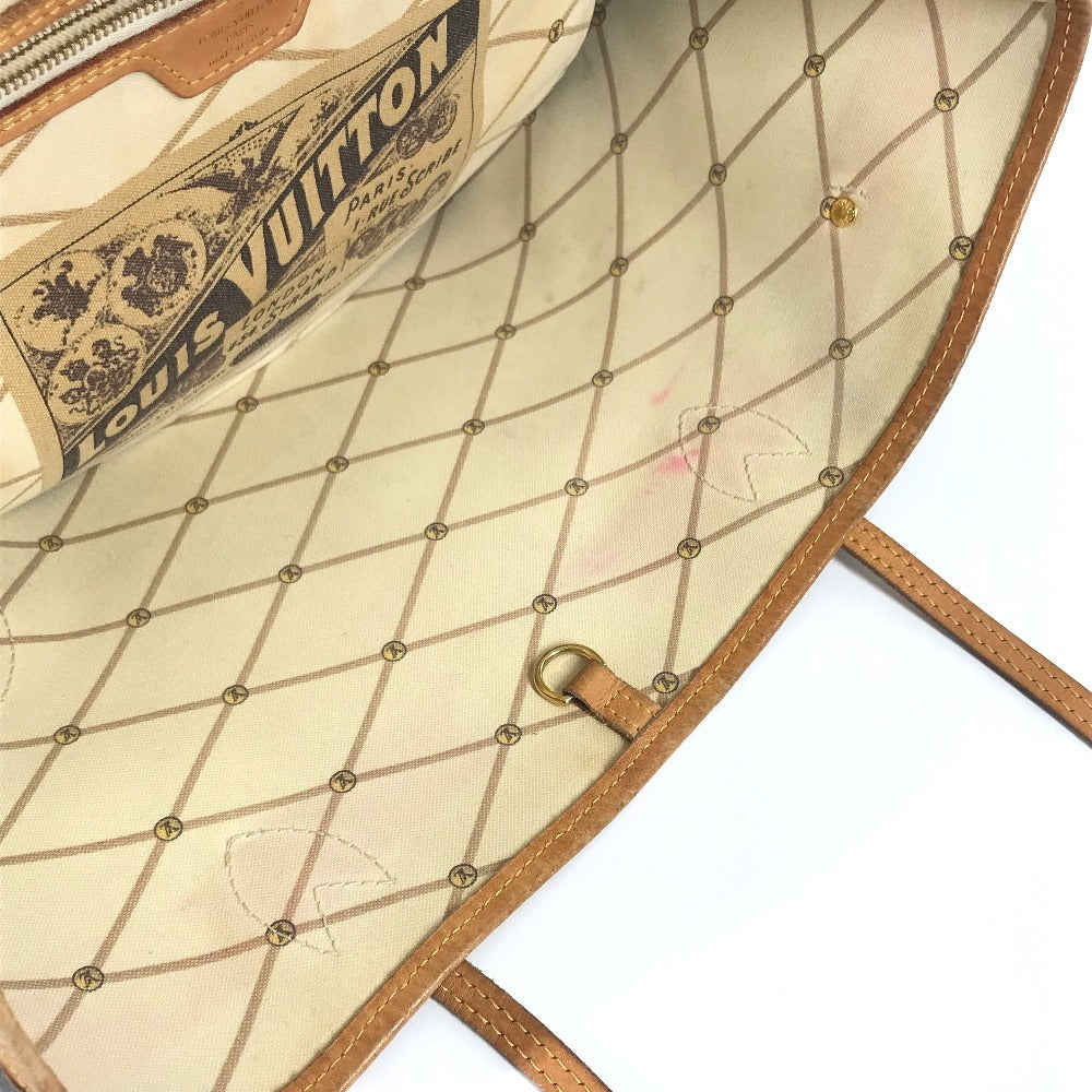 Louis Vuitton M41390 Monogram Summer Trunk Neverfull MM Neverfull MM 2018 Koleksi Bahu Bego Beg Tote Bag Monogram Kanvas Wanita Pink