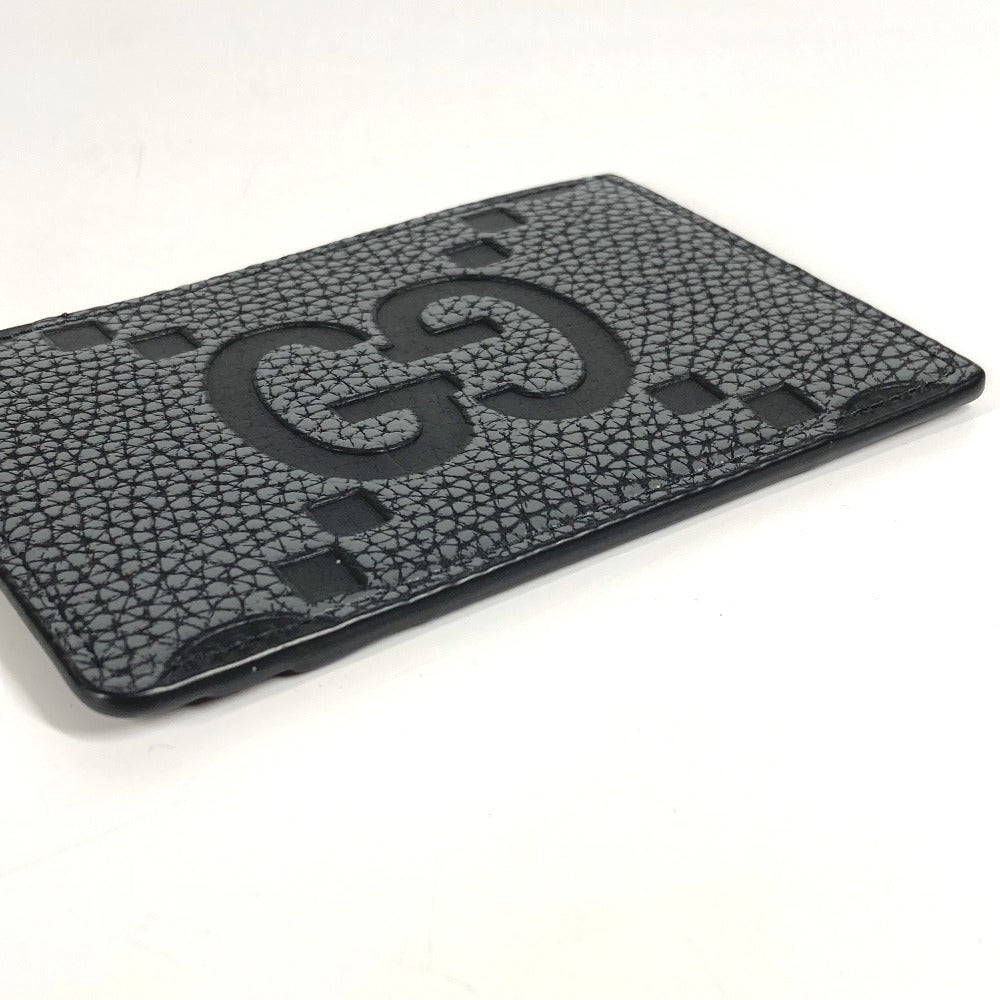 GUCCI 812681 AAECE Card Case with Logo and Maxi GG Design, Unisex Gray, for Business Cards, Passes, and More