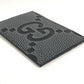 GUCCI 812681 AAECE Card Case with Logo and Maxi GG Design, Unisex Gray, for Business Cards, Passes, and More