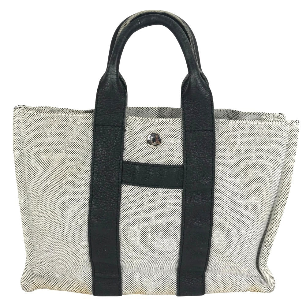 HERMES Sac Arne PM Tote Bag, Handbag, Toile H, Unisex, Black