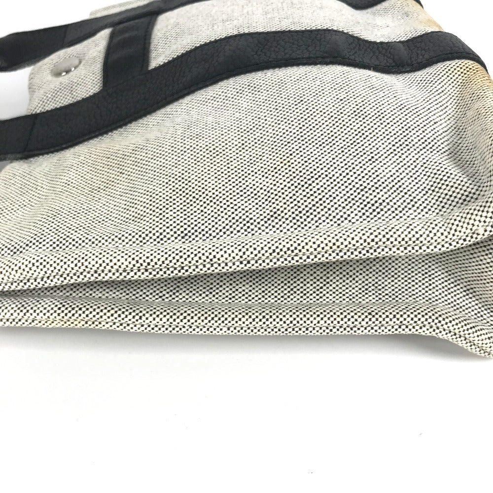 HERMES Sac Arne PM Tote Bag, Handbag, Toile H, Unisex, Black