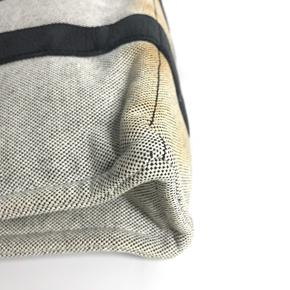HERMES Sac Arne PM Tote Bag, Handbag, Toile H, Unisex, Black